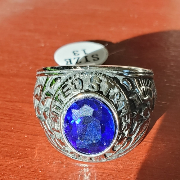 Stainless steel army ring 13 - Picture 1 of 1